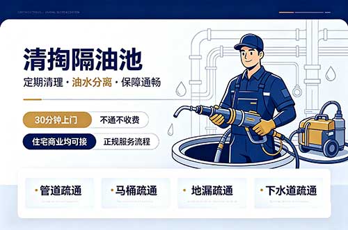 双鸭山清掏隔油池